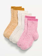 Image number 1 showing, Marled Crew Socks 3-Pack for Toddler & Baby