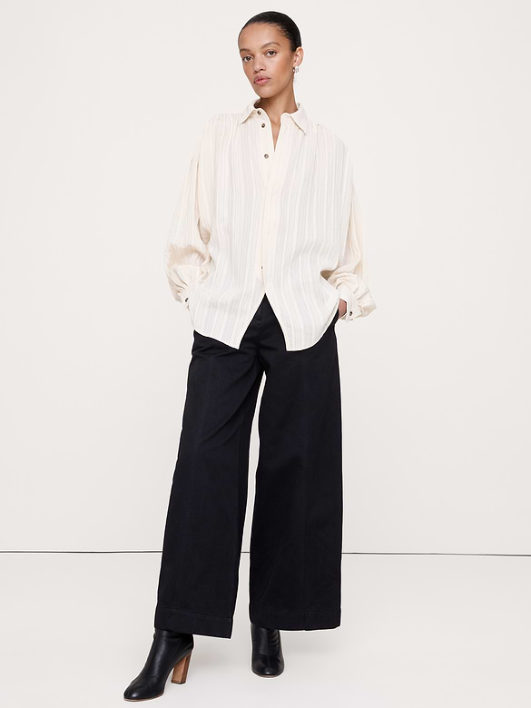 Oversized Textured Tunic