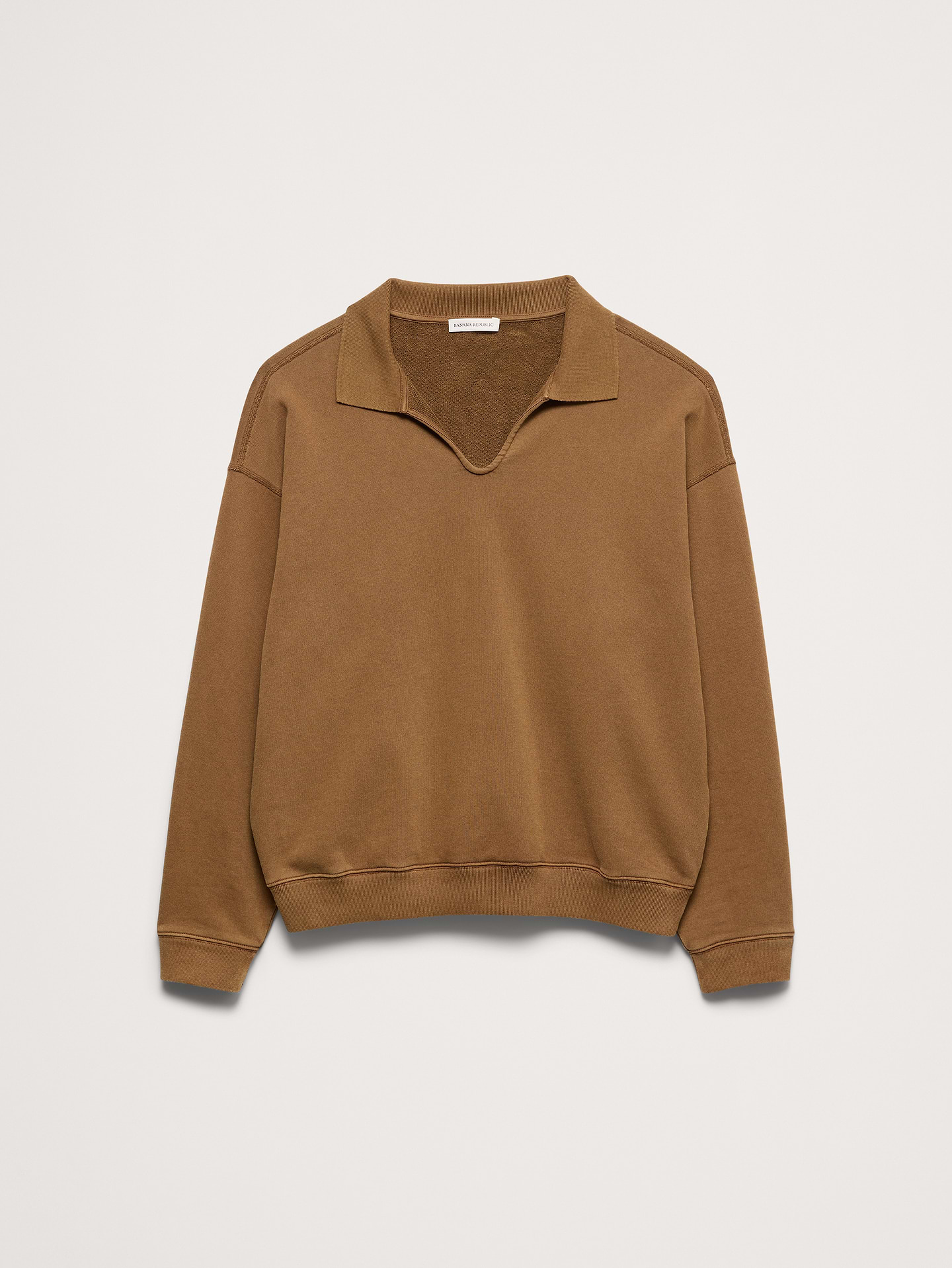Image 6 of 6, French Terry Popover Polo