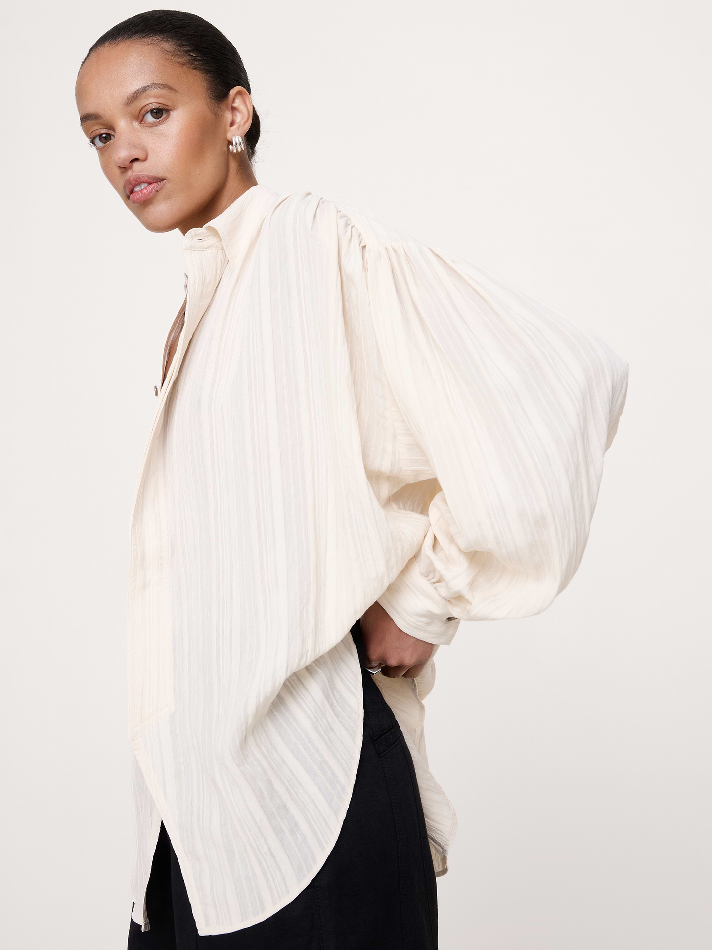 Image number 7 showing, Oversized Textured Tunic