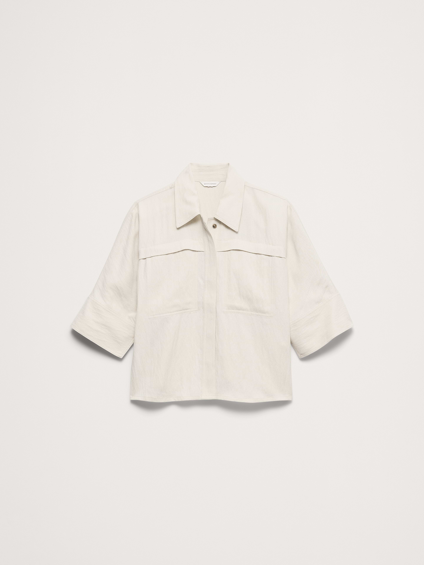 Image number 7 showing, Drapey Twill Shirt Jacket