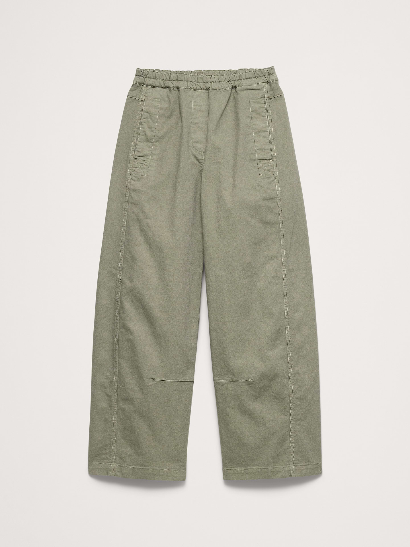 L'image numéro 4 présente Pantalon de peintre décontracté à taille mi-basse extensible