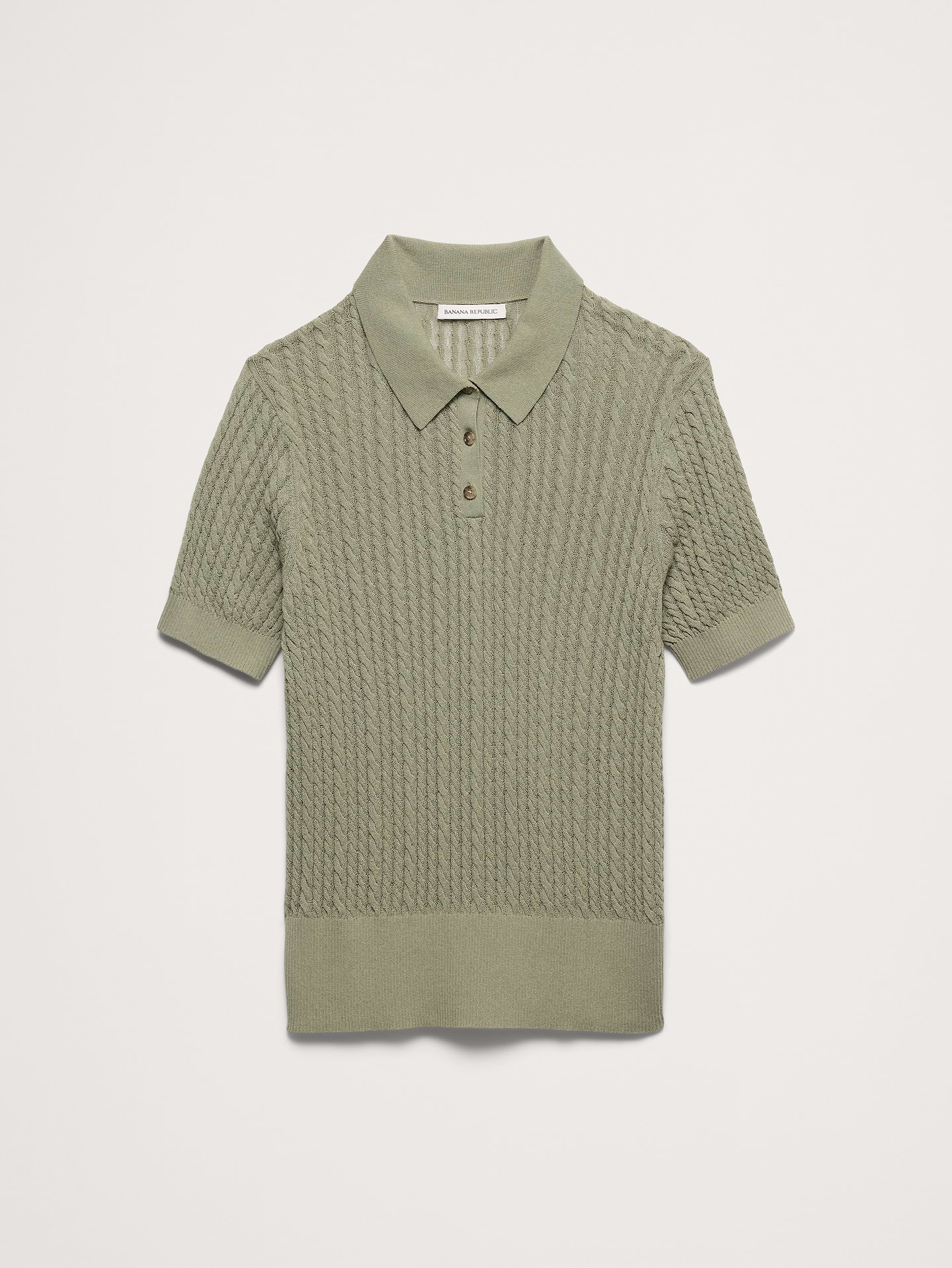L'image numéro 4 présente Polo en tricot froissé
