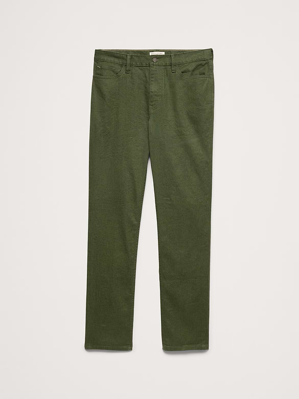 Pantalon Voyageur étroit en lin et coton