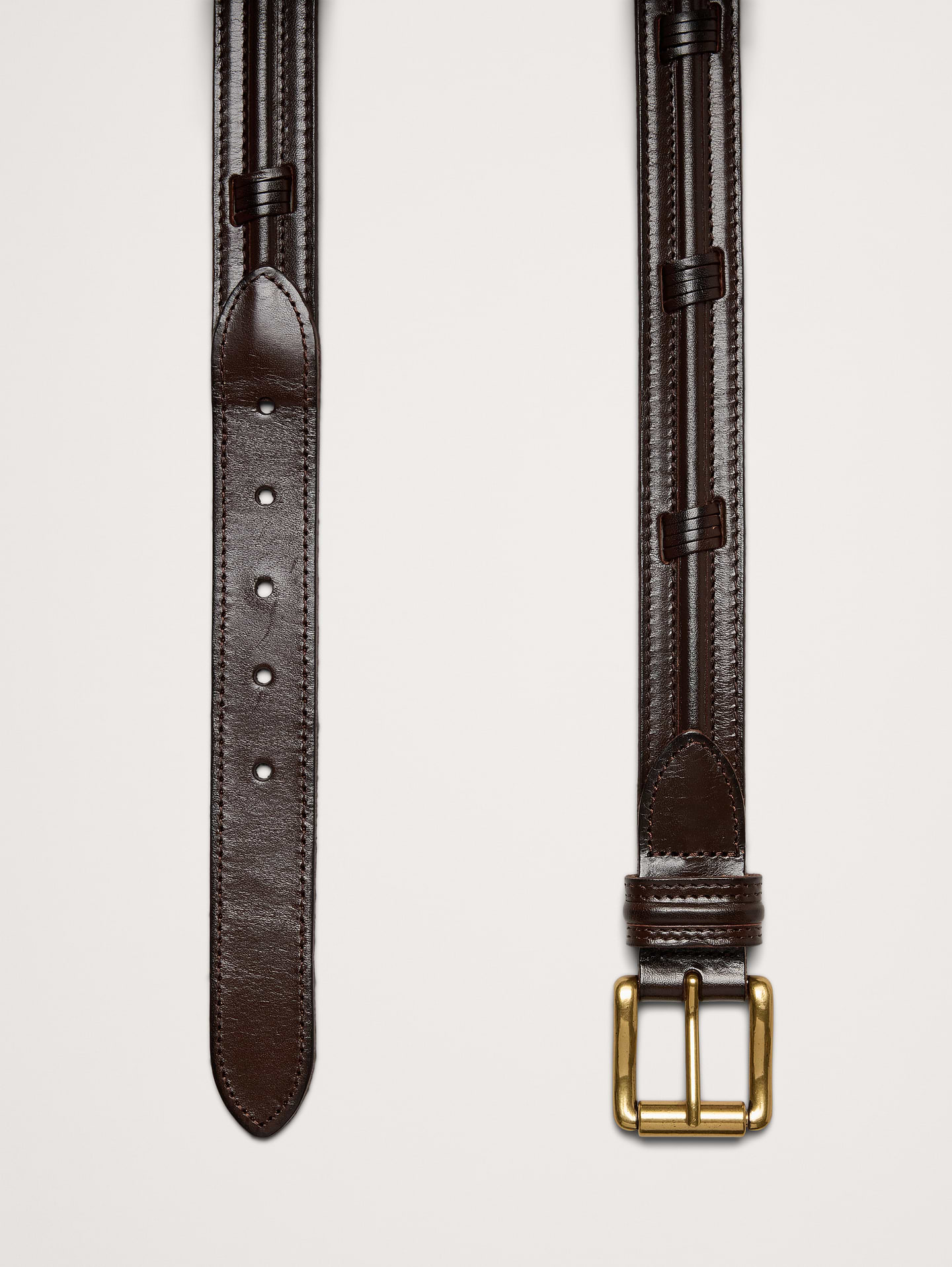 Image number 3 showing, Stitched Leather Belt