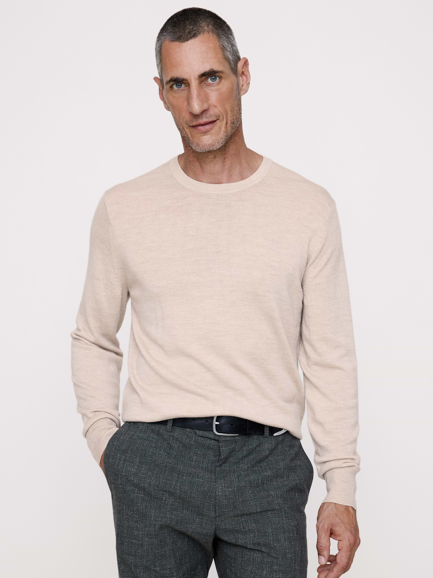 Image number 1 showing, Merino Crew-Neck Sweater