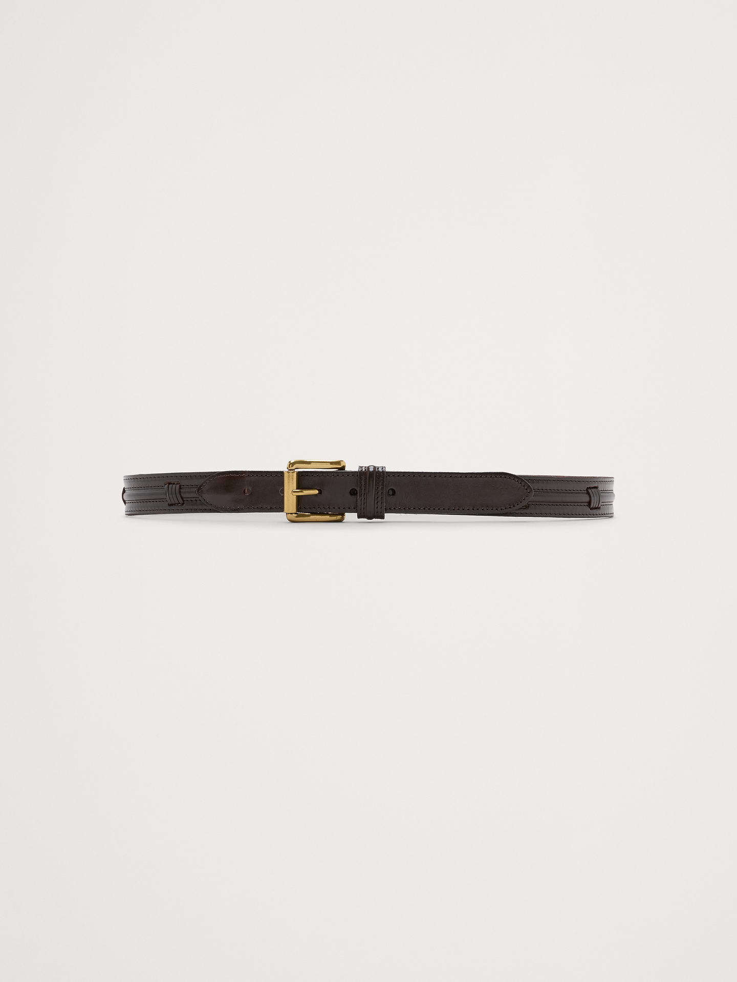 Image number 1 showing, Stitched Leather Belt