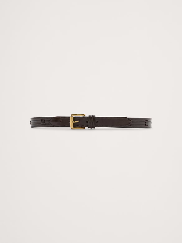 Stitched Leather Belt