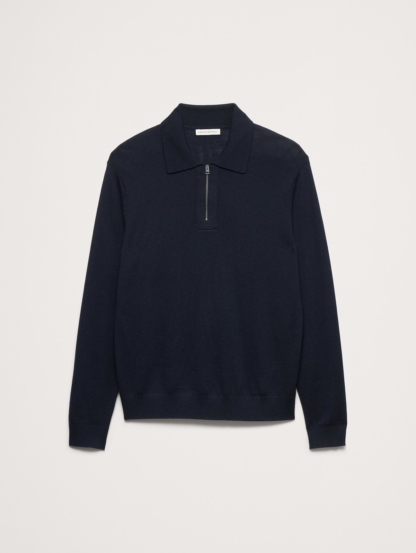 Image number 4 showing, Merino Zip-Up Sweater Polo