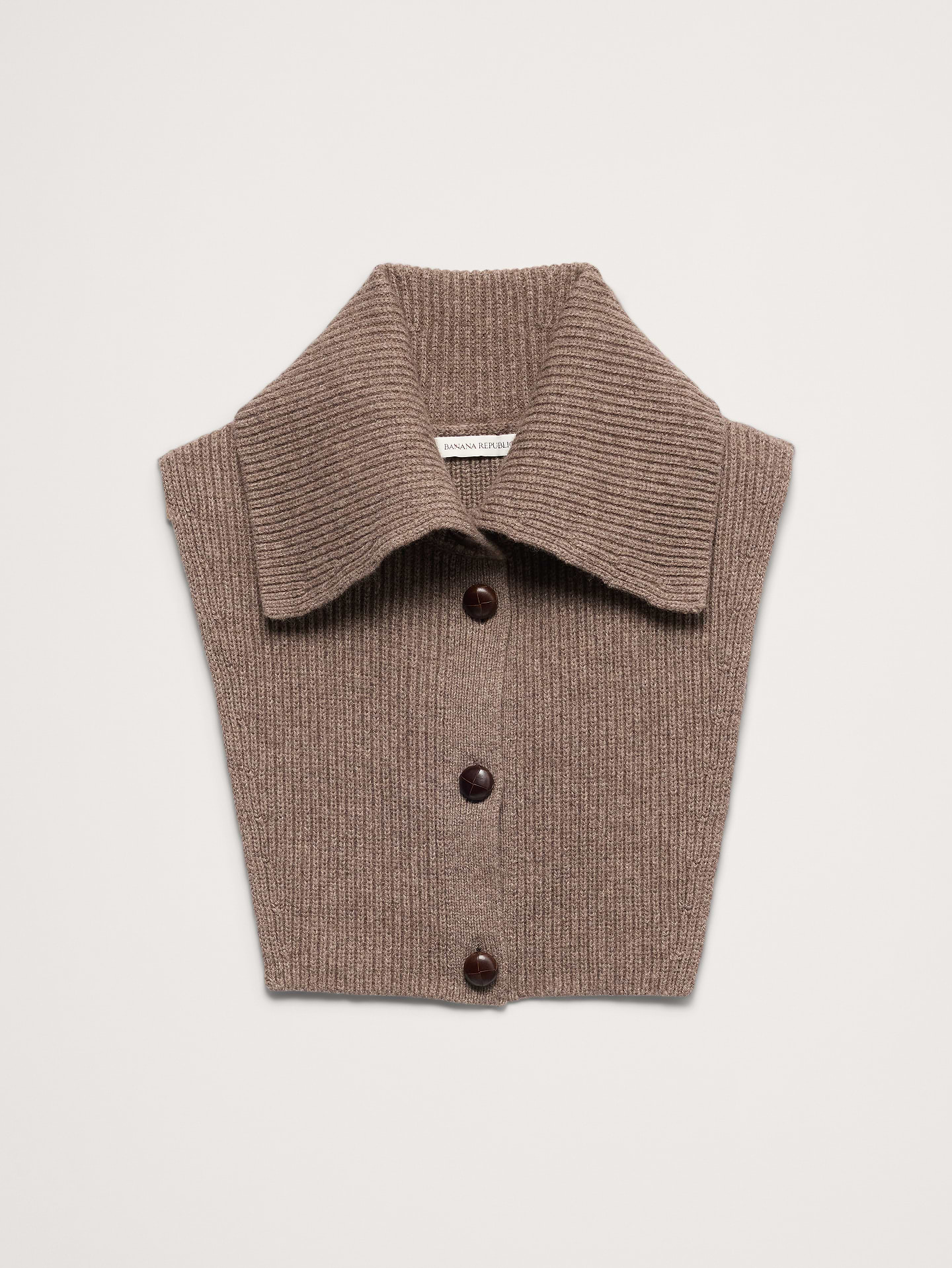 Image number 1 showing, Wool-Cotton Dickie Collar