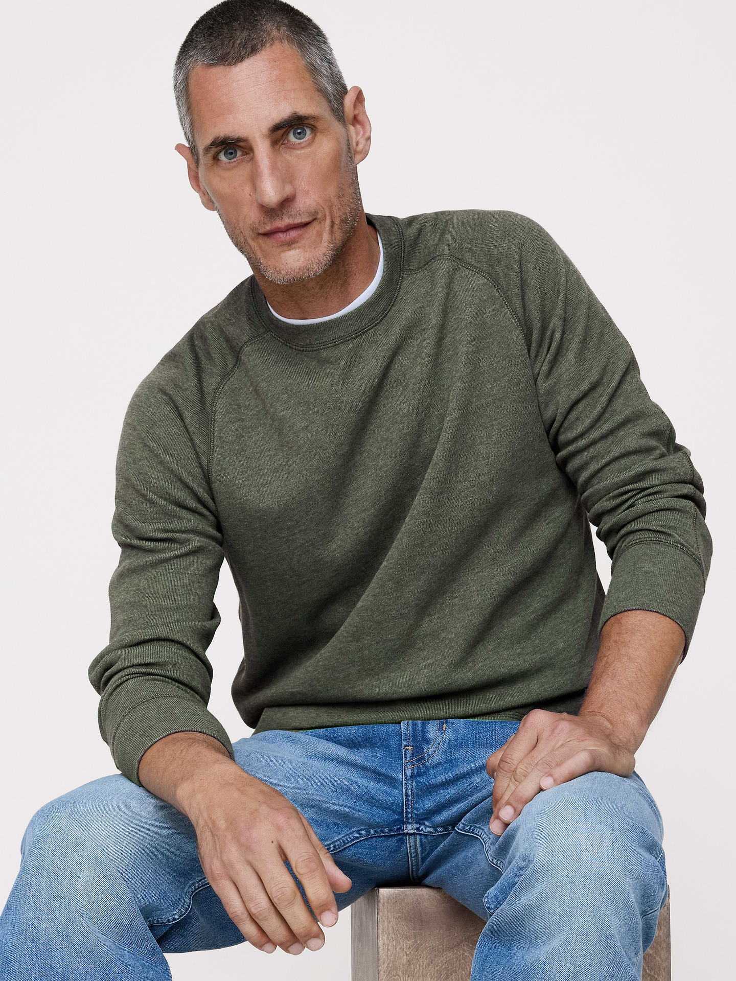 Image number 1 showing, Slub Double-Knit Crew-Neck T-Shirt