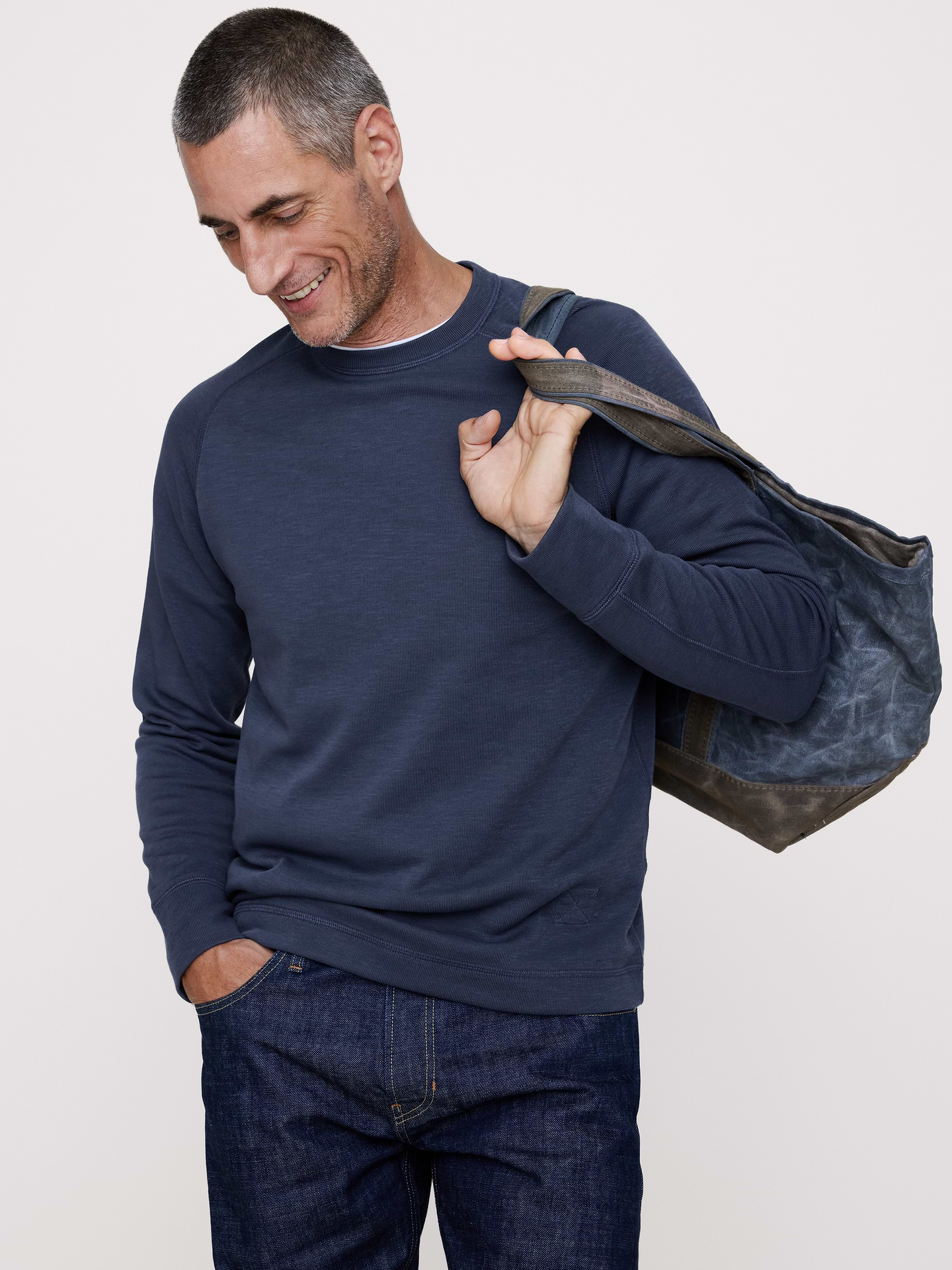 Image number 1 showing, Slub Double-Knit Crew-Neck T-Shirt