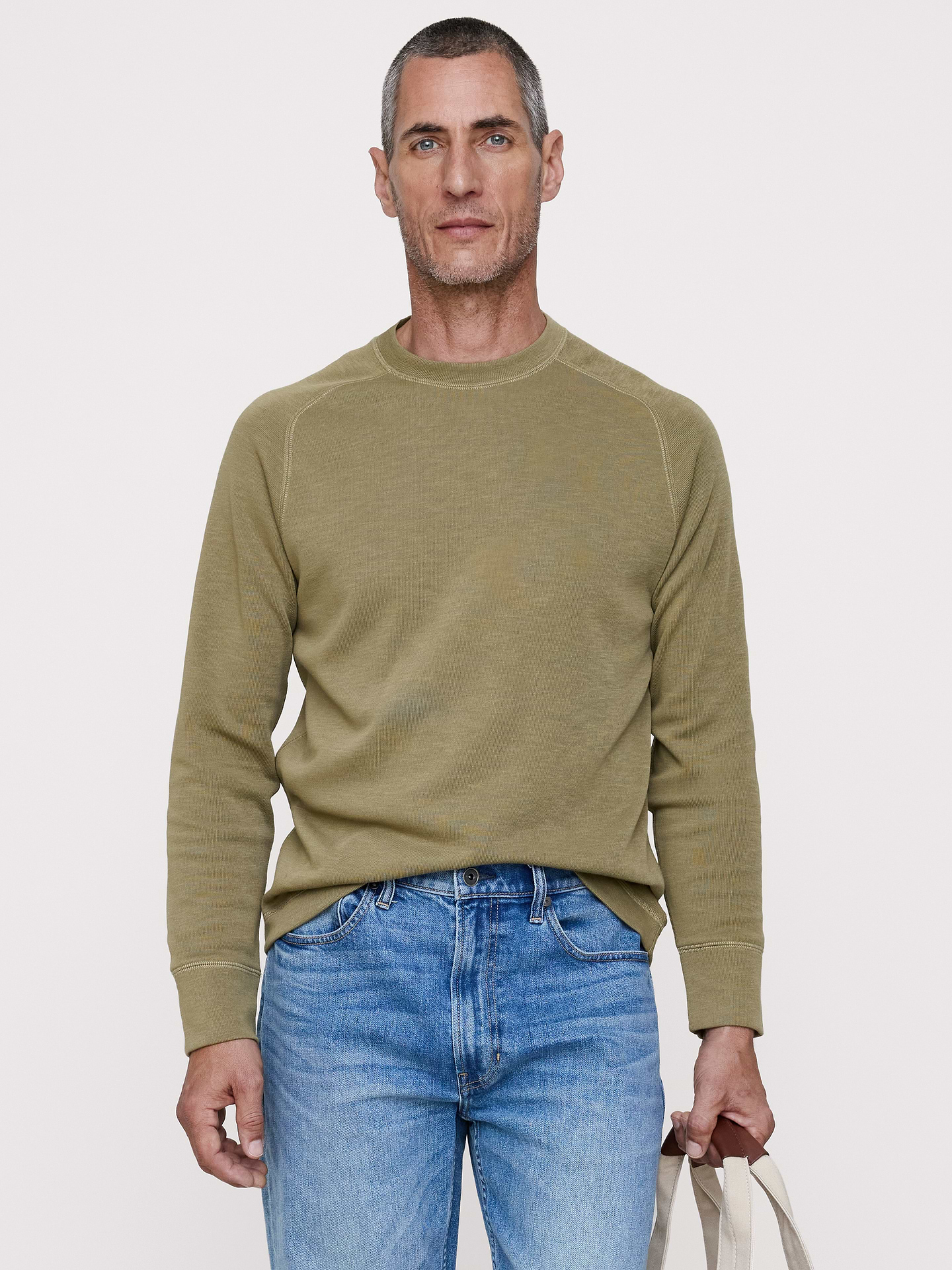 Image number 1 showing, Slub Double-Knit Crew-Neck T-Shirt