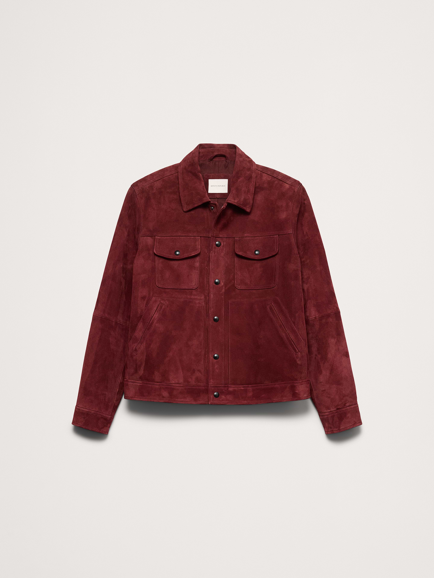 Image number 5 showing, Suede Trucker Jacket