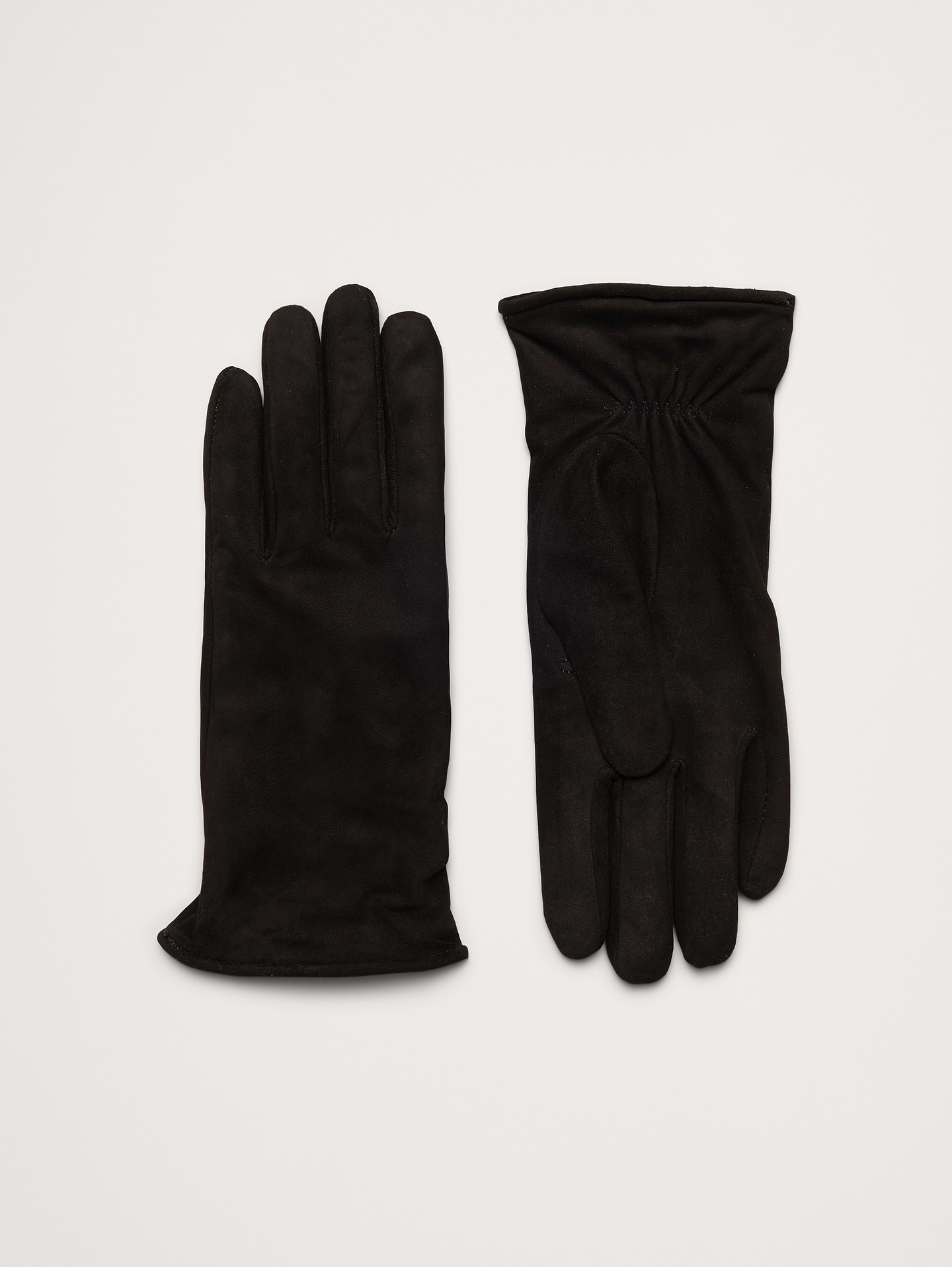 Image number 1 showing, Italian Suede Cashmere-Lined Gloves