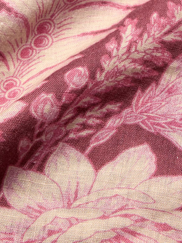Chemise de vacances classique en lin à motif floral à coupe standard