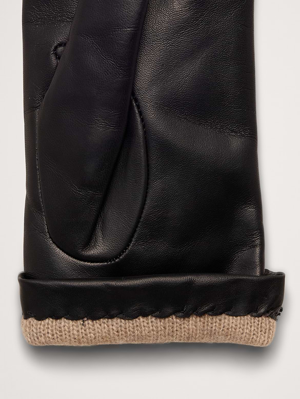 Gants en cuir italien doublés de cachemire