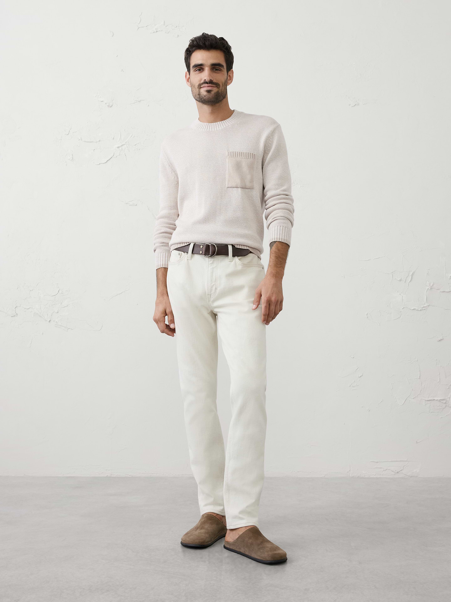 Image number 1 showing, Contrast Pocket Sweater