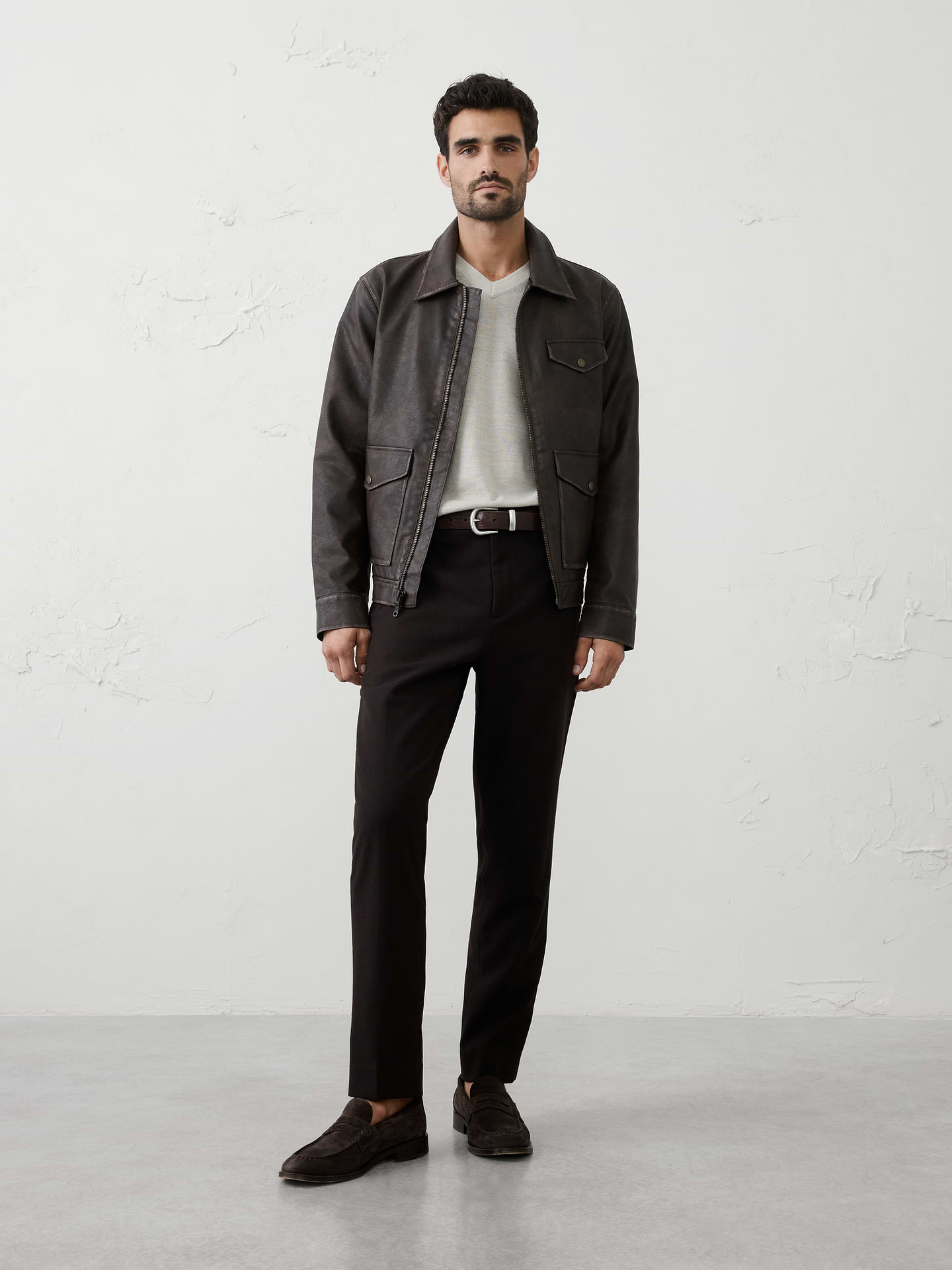 Image number 1 showing, Merino Wool V-Neck Sweater