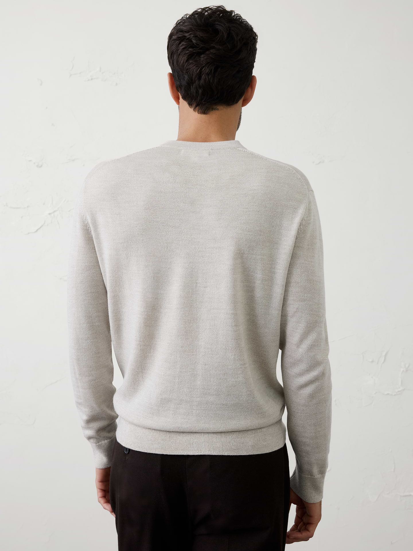 Image number 2 showing, Merino Wool V-Neck Sweater