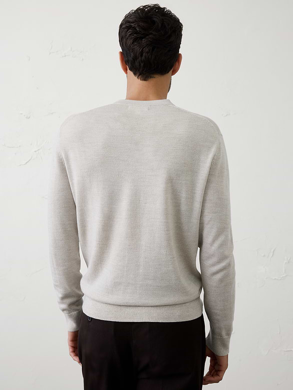 Merino Wool V-Neck Sweater