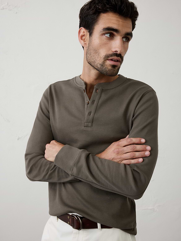 Mini Ribbed Henley
