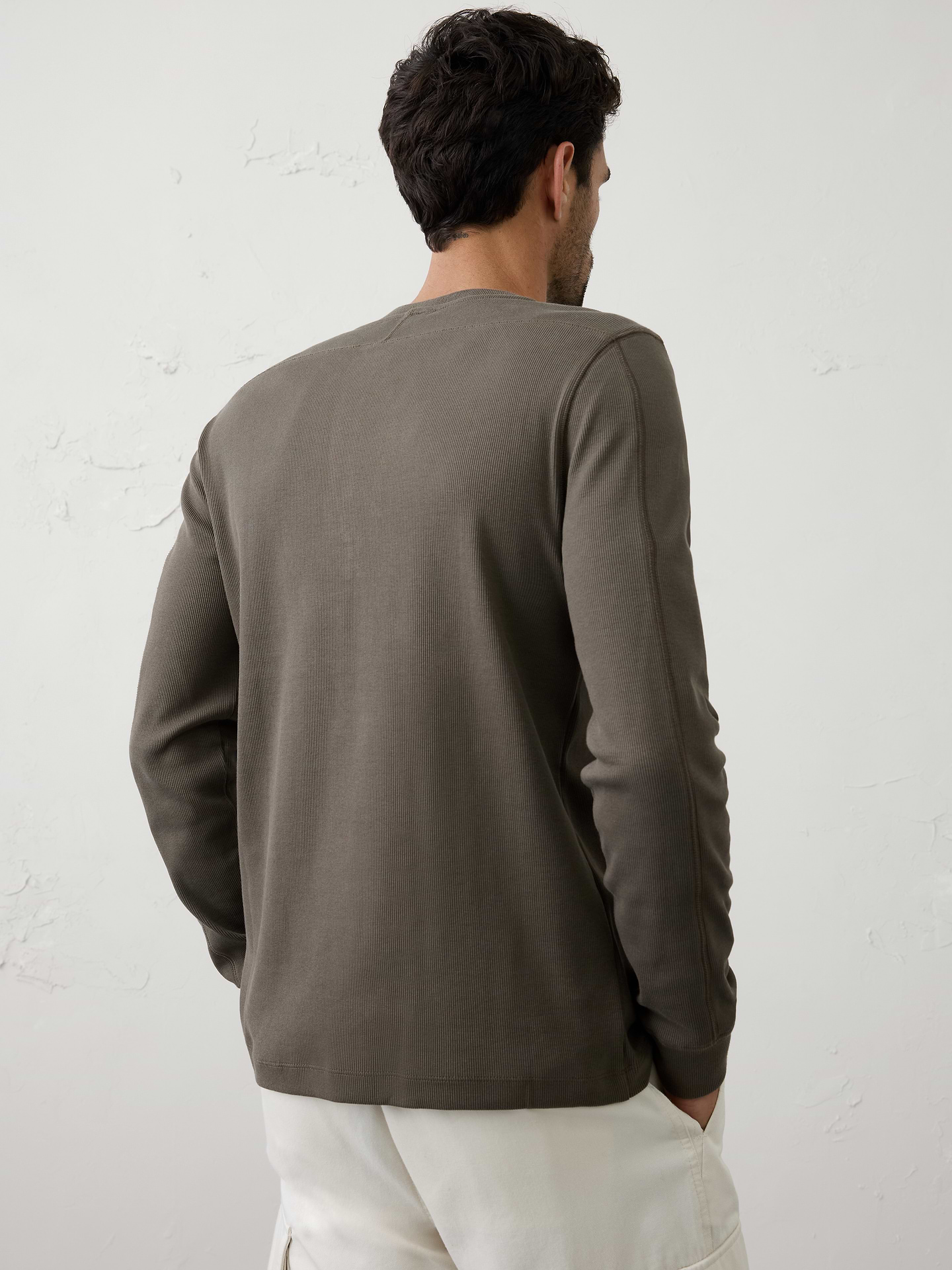 Image number 2 showing, Mini Ribbed Henley