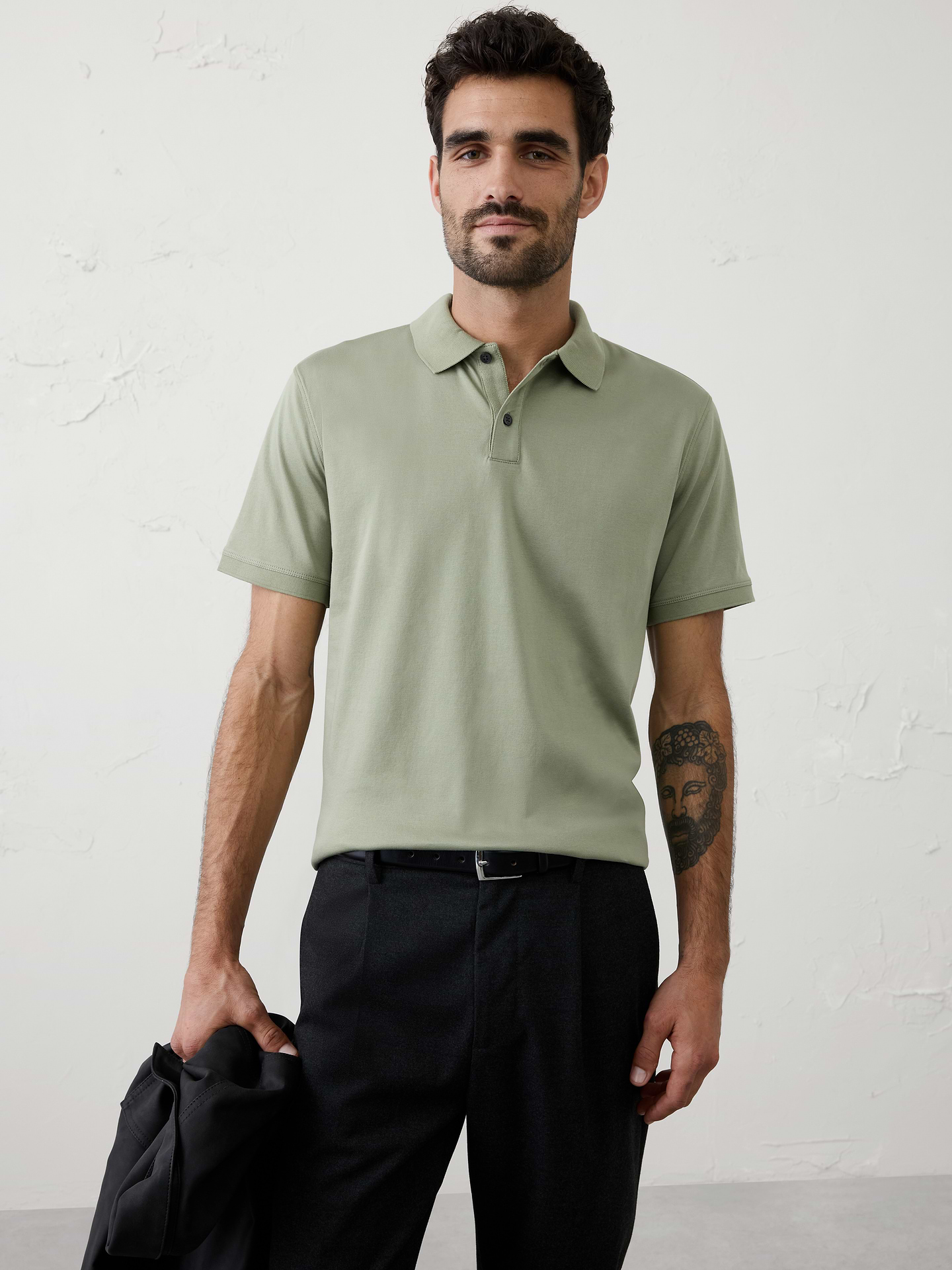 Image number 1 showing, Standard-Fit Luxe Touch Polo