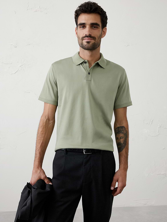 Standard-Fit Luxe Touch Polo