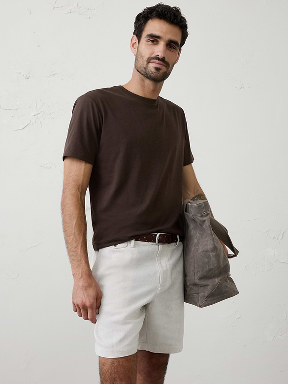 Standard-Fit Premium Wash Crew-Neck T-Shirt