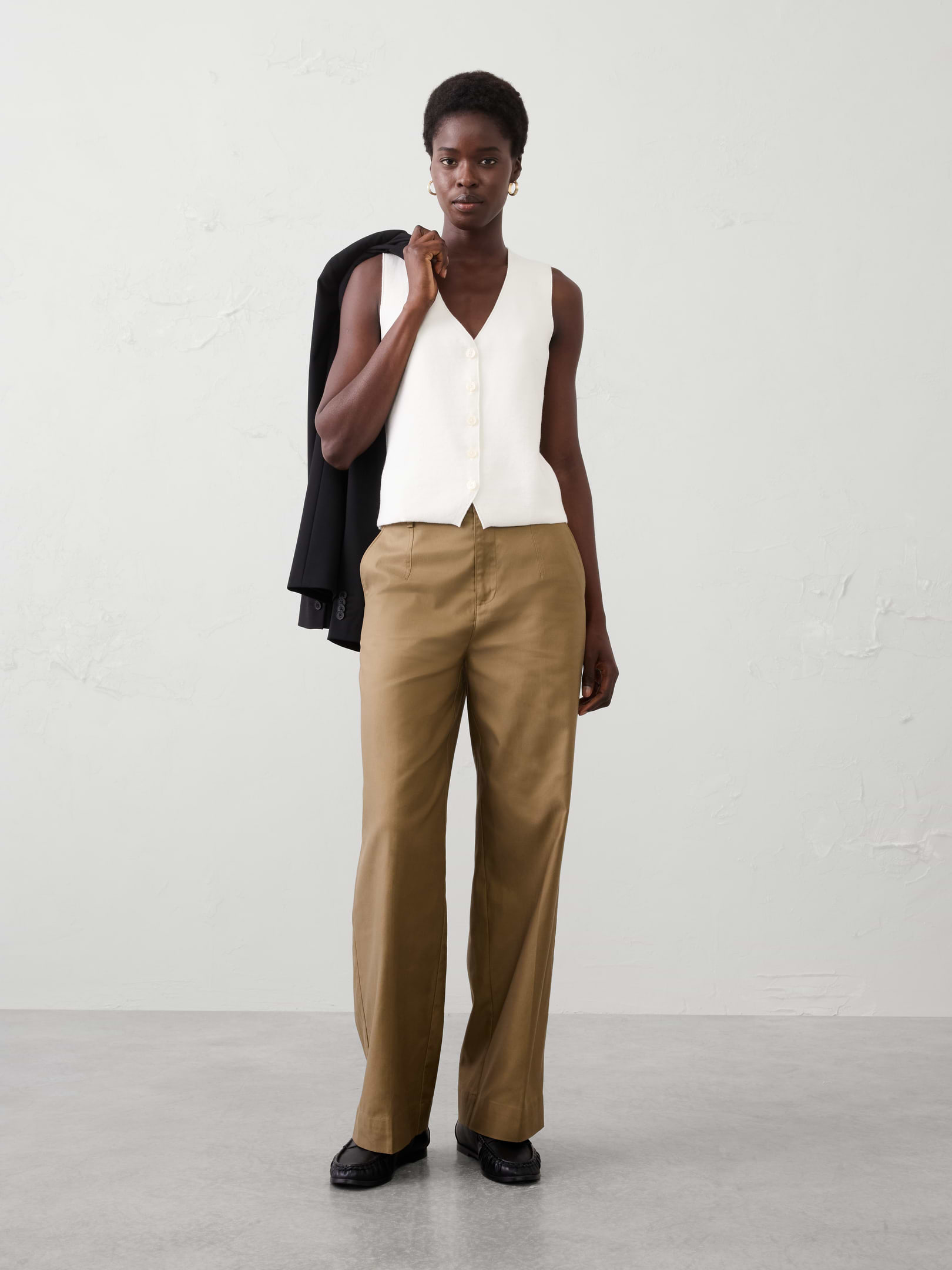 Image number 1 showing, V-Neck Button Sweater