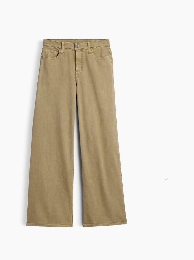 Image number 7 showing, Mid Rise Wide-Leg Jeans