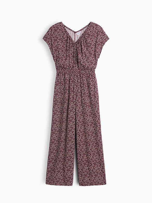 Flutter Sleeve Wide-Leg Jumpsuit