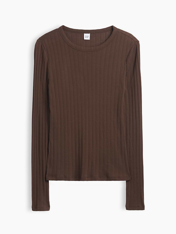 Essential Ribbed Pointelle T-Shirt