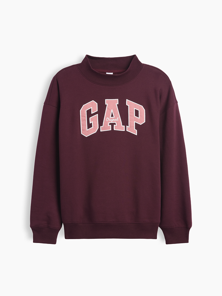 Image number 5 showing, Oversized Gap Logo Mockneck Tunic Sweatshirt