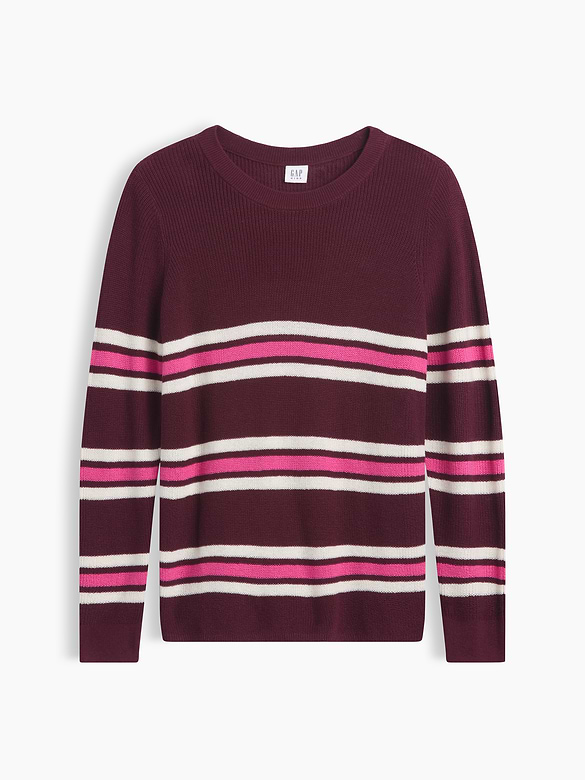 Kids Relaxed Stripe Crewneck Sweater