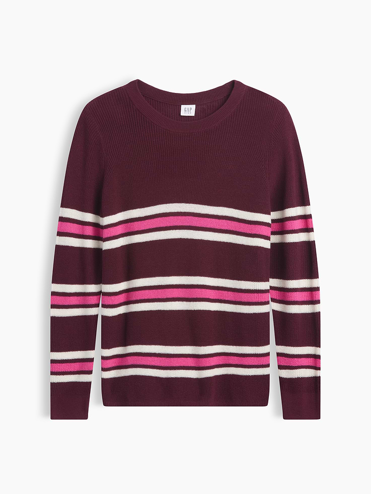 Image number 1 showing, Kids Relaxed Stripe Crewneck Sweater
