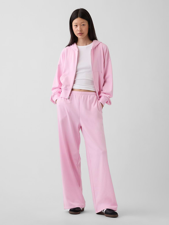 VintageSoft Terry Oversized Wedge Zip Hoodie