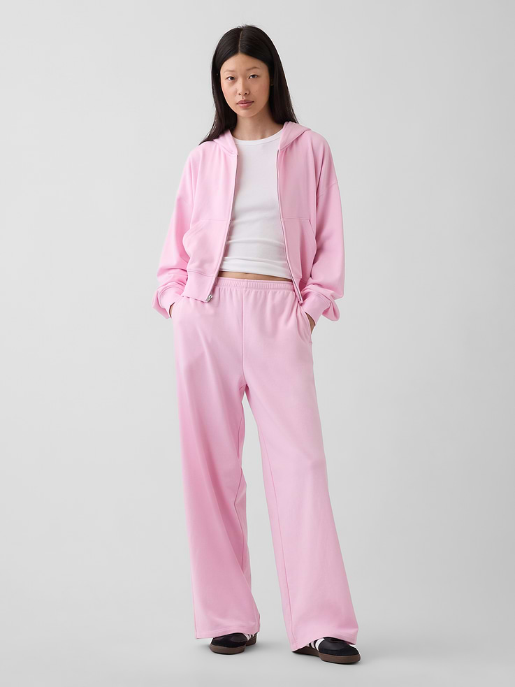 Image number 5 showing, VintageSoft Terry Oversized Wedge Zip Hoodie