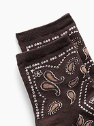 L'image numéro 2 présente Chaussettes courtes à motif cachemire