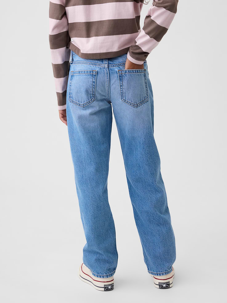 Image number 4 showing, Kids Mid Rise Straight Taper Jeans