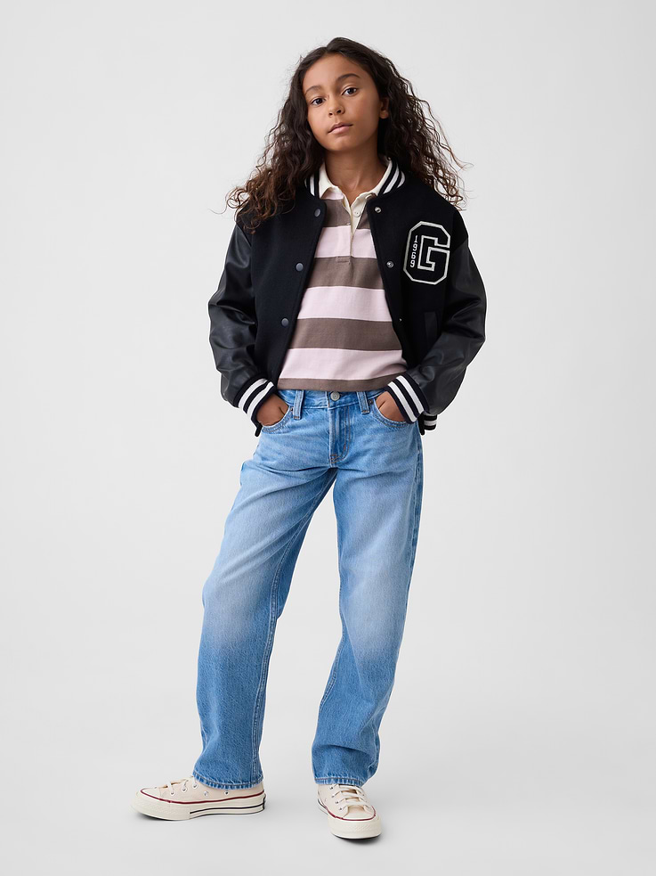 Image number 5 showing, Kids Mid Rise Straight Taper Jeans