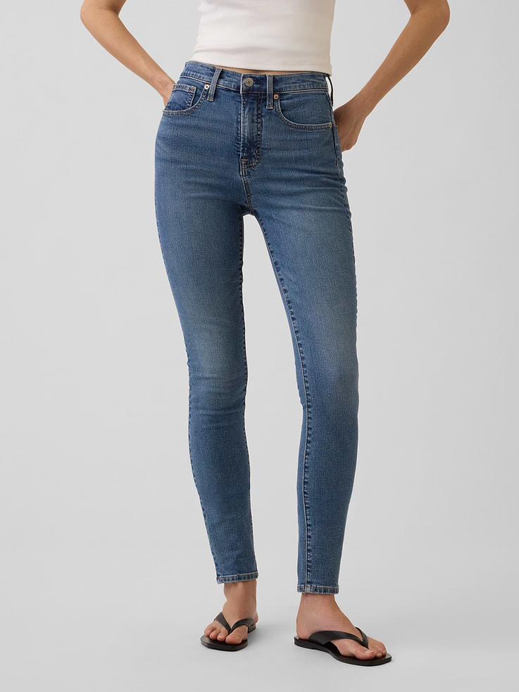 Image number 2 showing, High Rise True Skinny Jeans