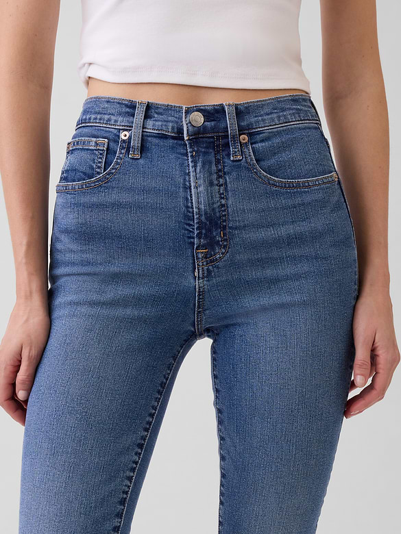 High Rise True Skinny Jeans