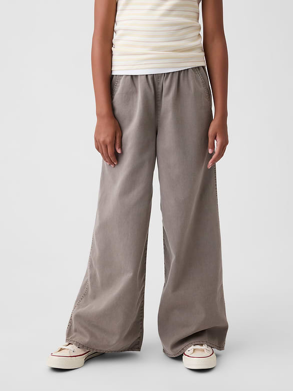 Kids Easy Wide-Leg Utility Pants