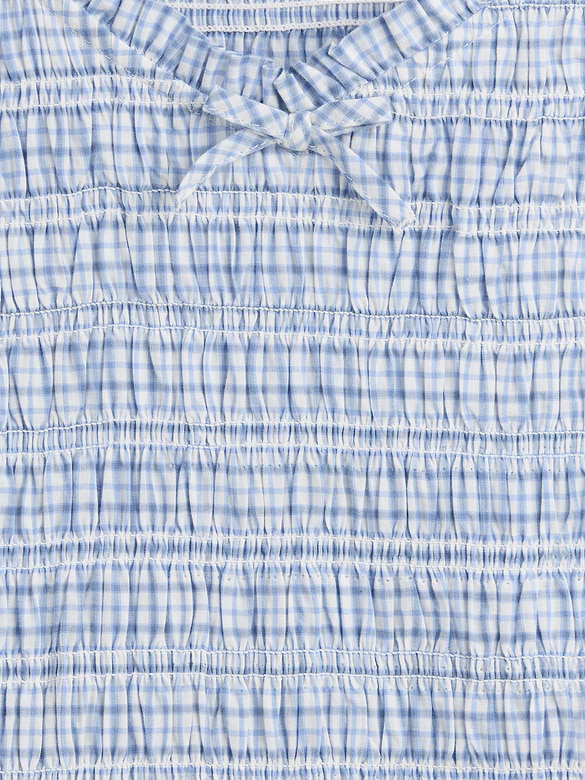Kids Smocked Print Dress