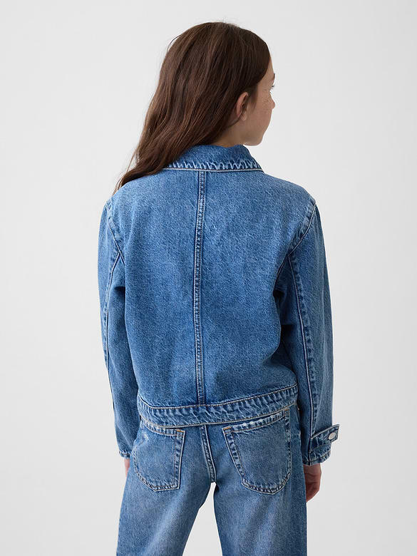 Kids Denim Patch Pocket Jacket