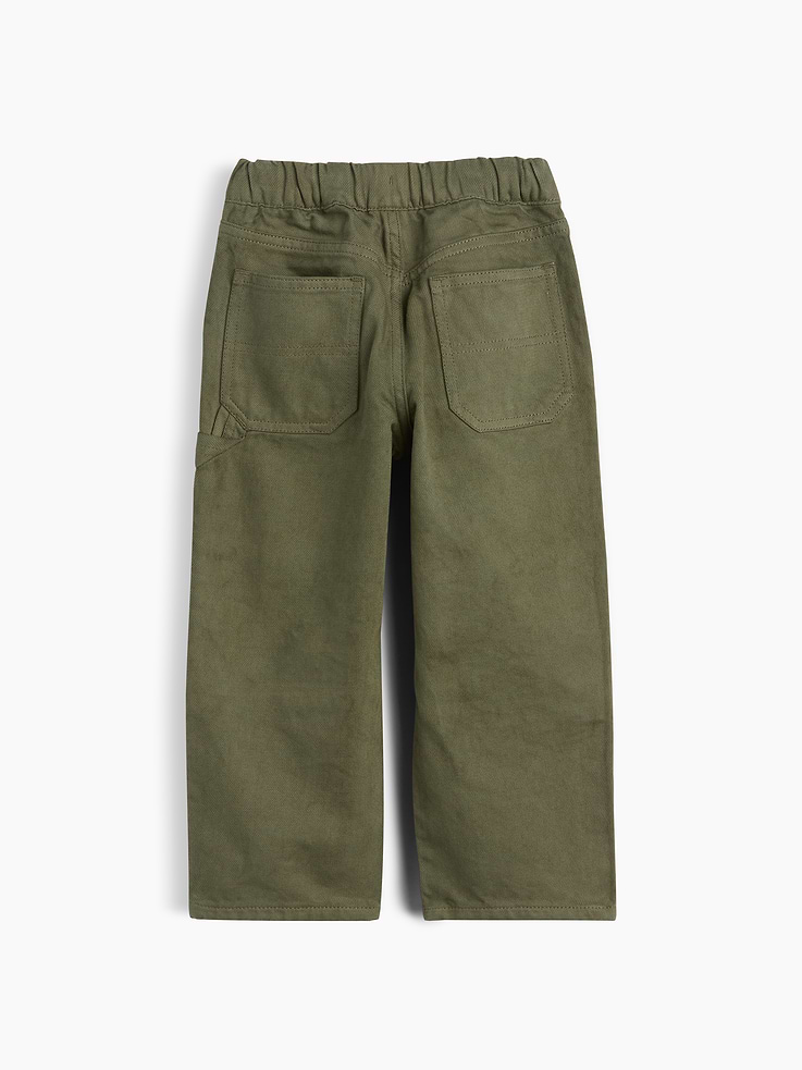 Image number 3 showing, Baby & Toddler Pull-On Baggy Carpenter Jeans
