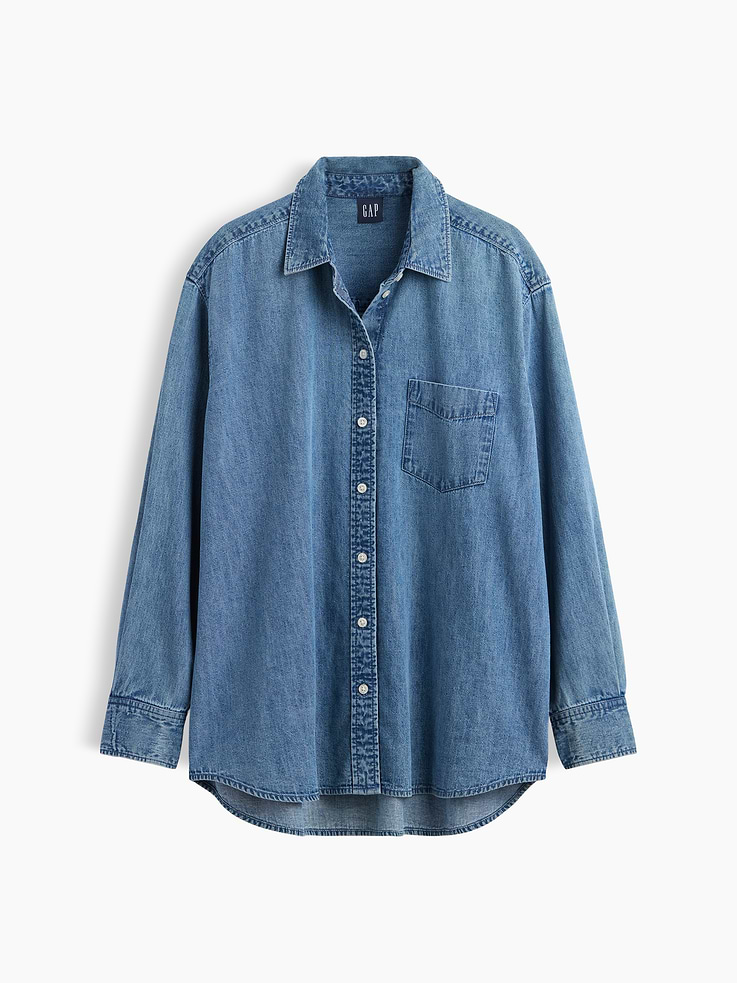 Image number 6 showing, Denim Big Shirt