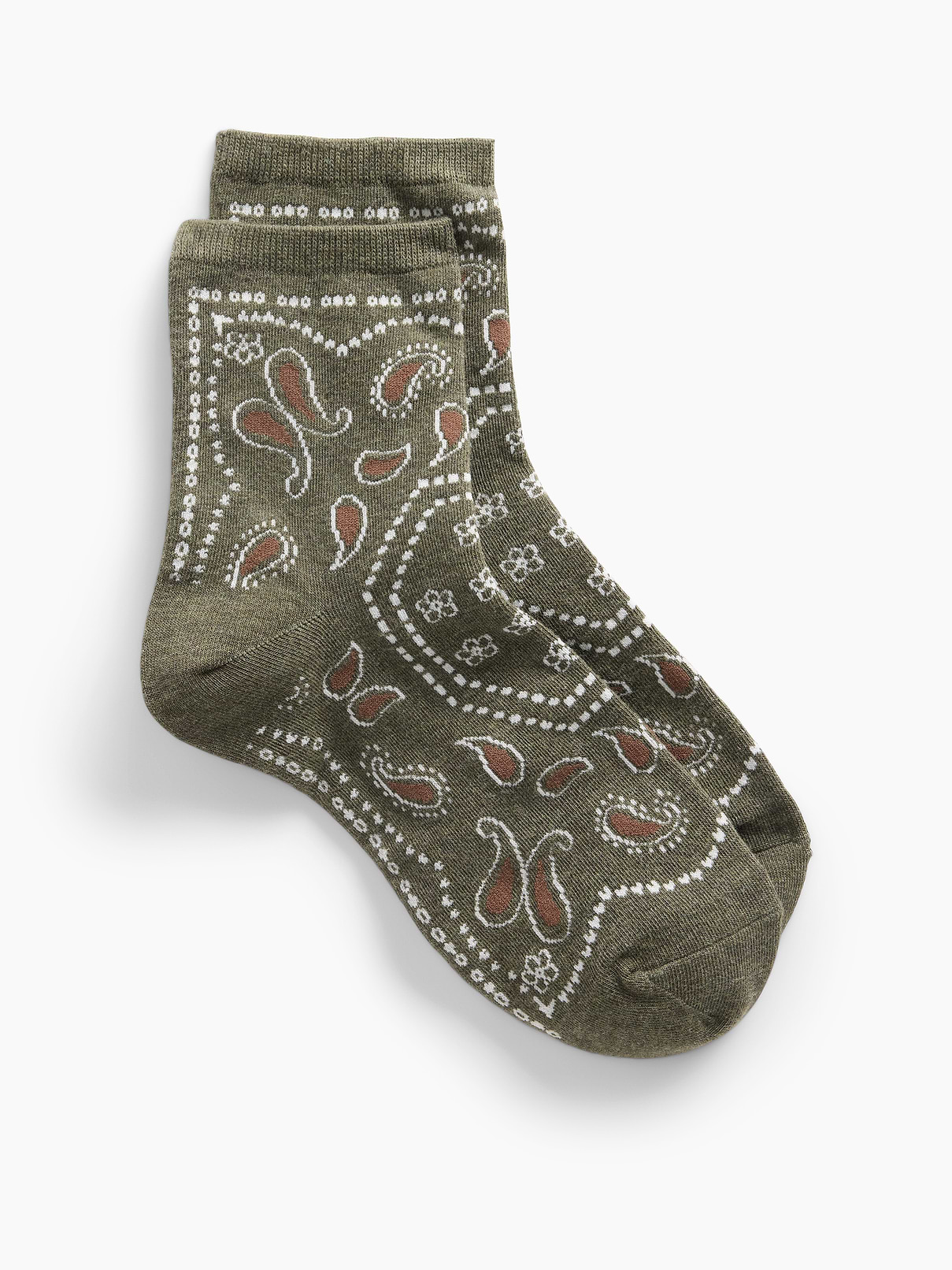 L'image numéro 1 présente Chaussettes courtes à motif cachemire